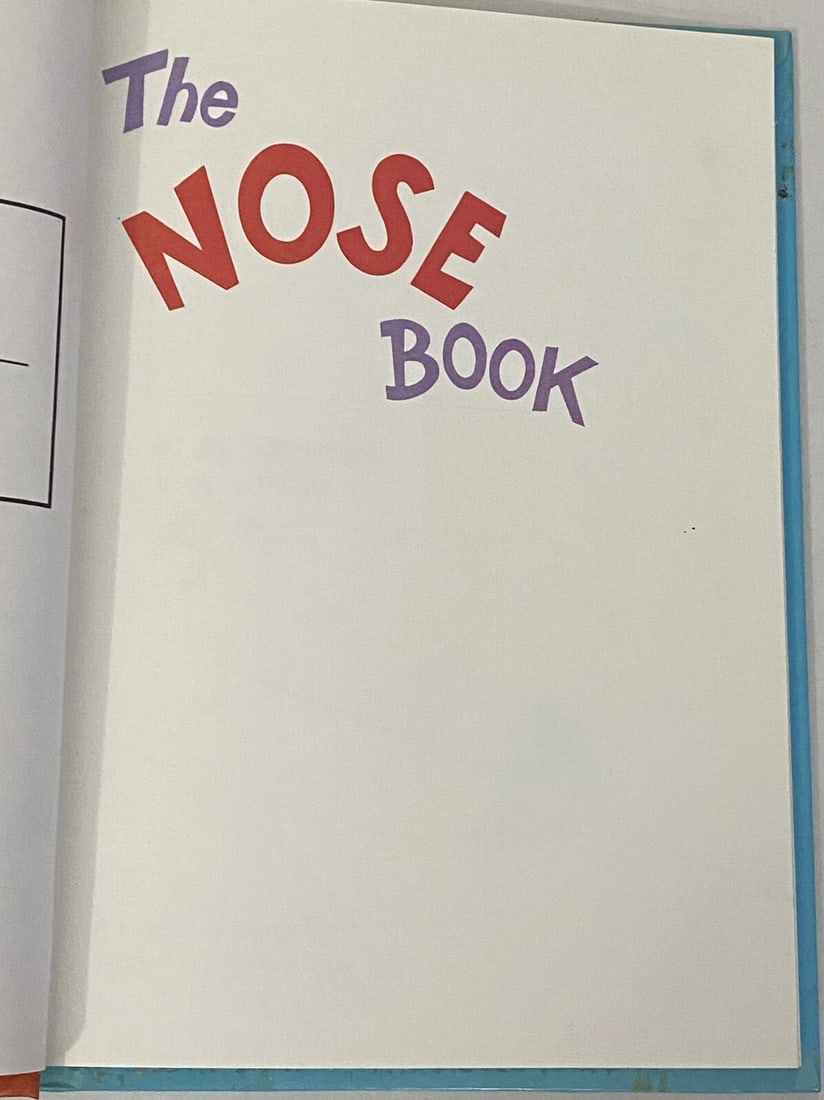 1970 The Nose Book Al Perkins Dr Seuss Bright & Early Book Club Edition HC - 12