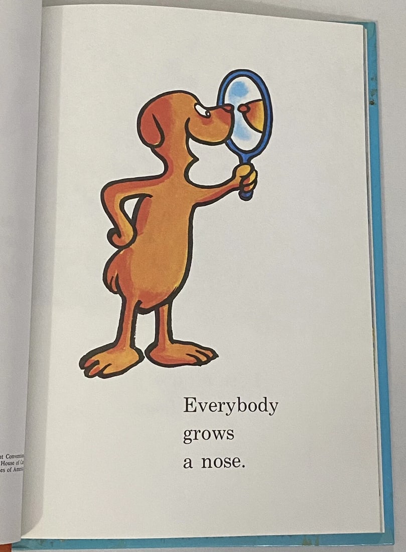 1970 The Nose Book Al Perkins Dr Seuss Bright & Early Book Club Edition HC - 13