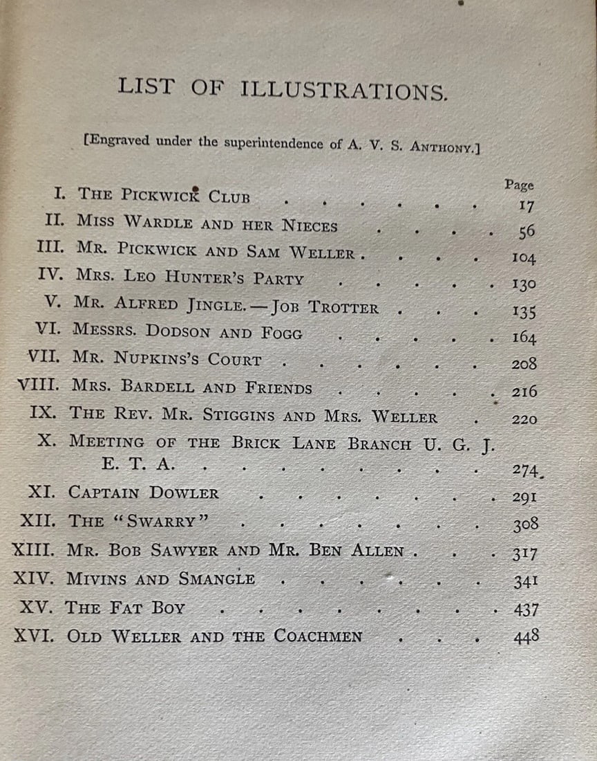 Dickens' Works Illustrated Pickwick Papers 1875 HC James Osgood - 8