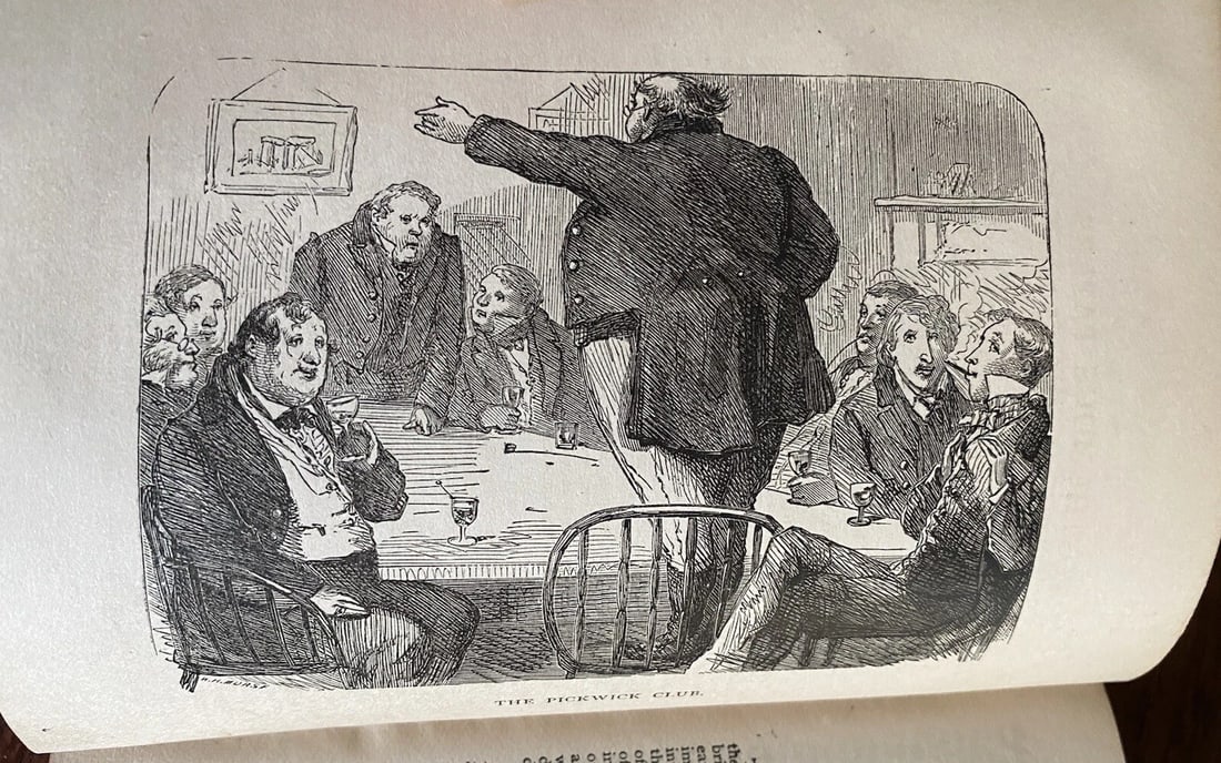 Dickens' Works Illustrated Pickwick Papers 1875 HC James Osgood - 9