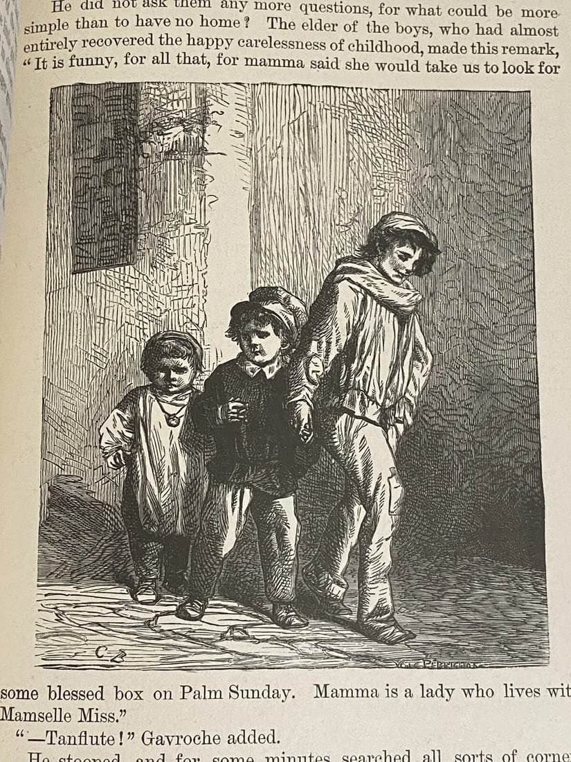 Les Miserables Victor Hugo Vol. IV Illustrated 1886 Library Edition HC VGood - 11
