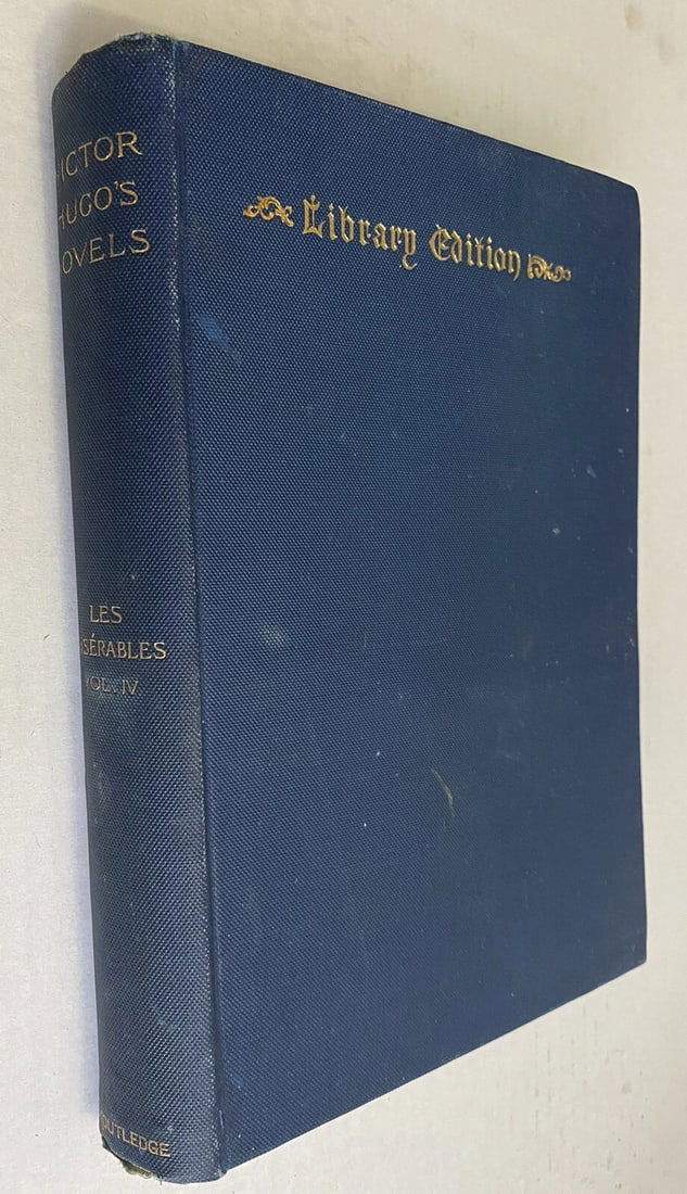 Les Miserables Victor Hugo Vol. IV Illustrated 1886 Library Edition HC VGood - 3