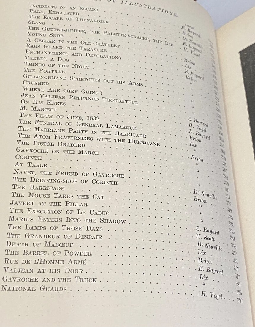 Les Miserables Victor Hugo Vol. IV Illustrated 1886 Library Edition HC VGood - 9