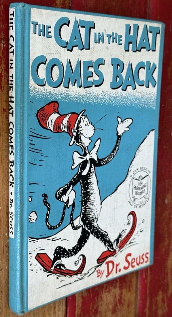 Dr Seuss The Cat in the Hat Comes Back First Edition 1958 HCVery Good Condition - 4