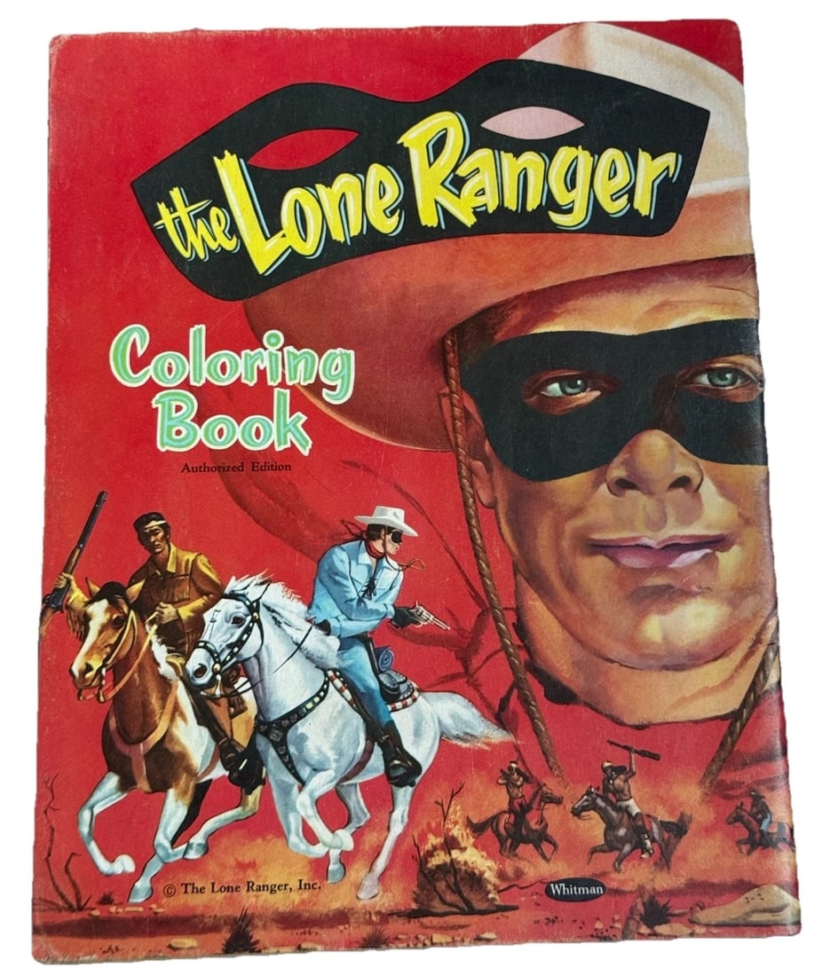 The Lone Ranger Coloring Book 1959 Rare 10 Cent Authorized Edition - 8