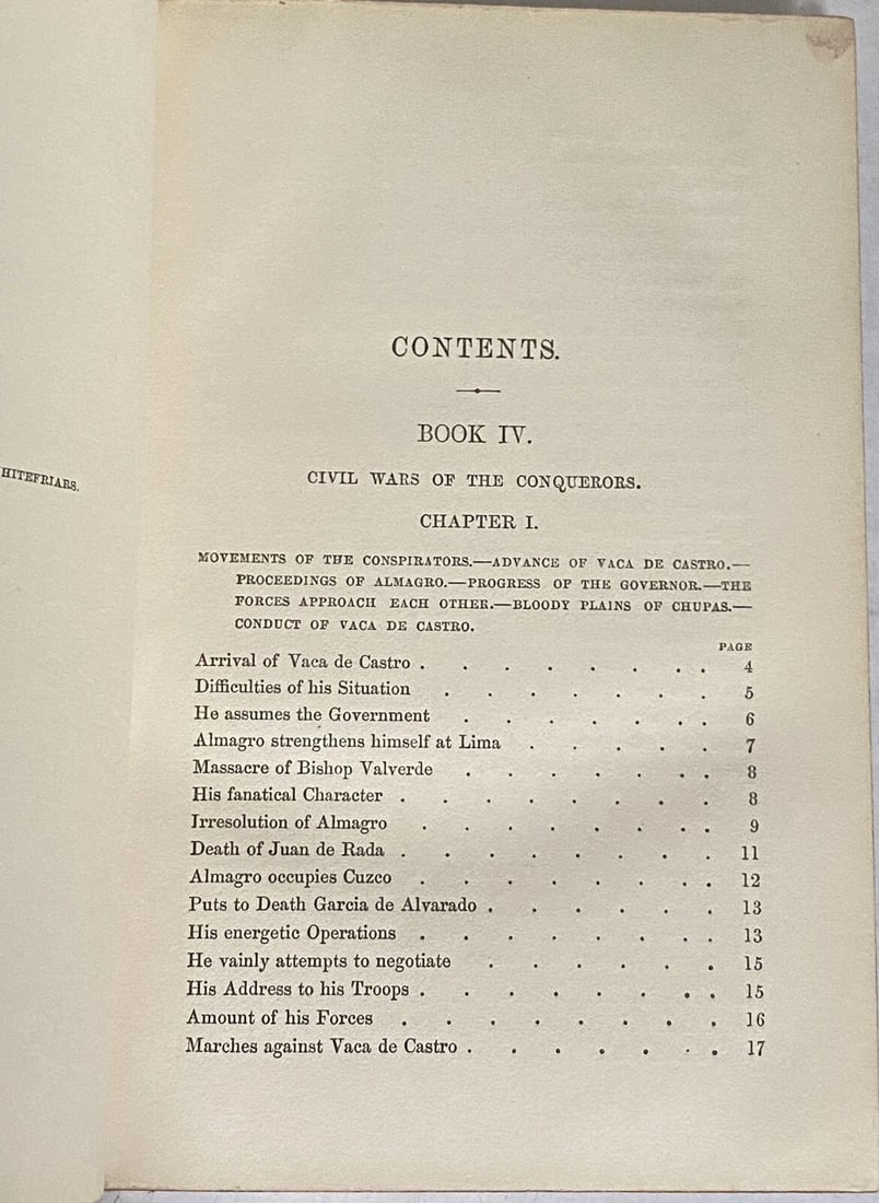 W.H.Prescott History of the Conquest of Peru 1857 5thEd/Vol.III London R.Bentley - 8