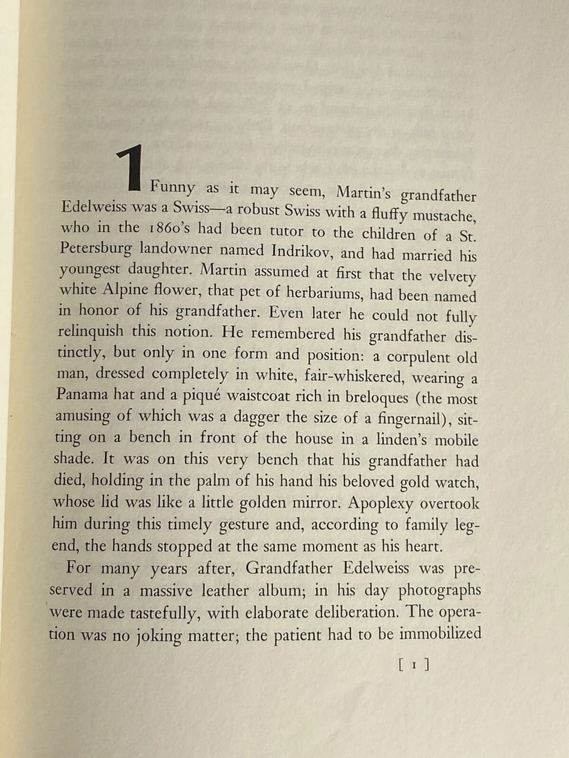 Glory by Vladimir Nabokov 1971 First American Edition HC/DJ McGraw HillVery Good - 13