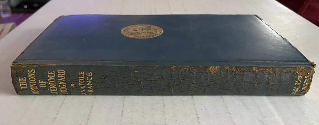 Antique Book The Opinions Of Jerome CoignardAnatole FranceLeather 1924 Dodd Mead - 6