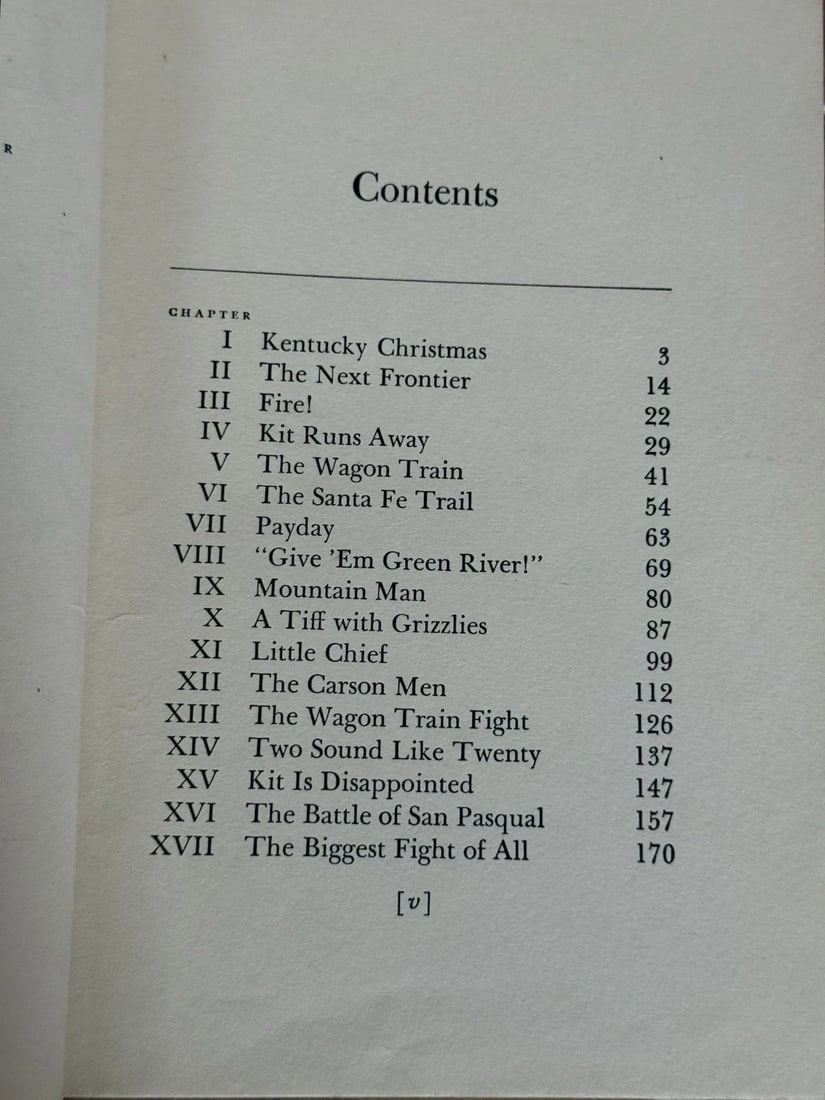 THE STORY OF KIT CARSON Edmund Collier 1953 First Edition/Print HC Grosset VGood - 11