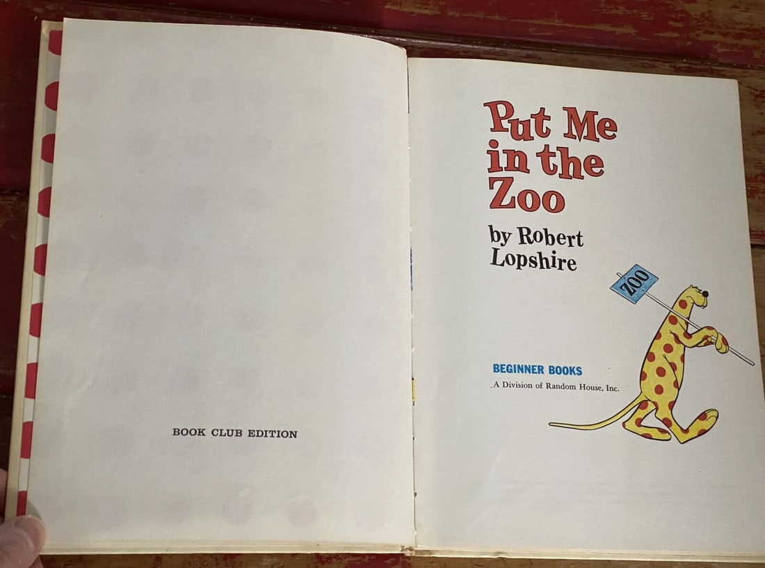 PUT ME IN THE ZOO Robert Lopshire 1960 1st Book Club Edition Early Print VGood - 7
