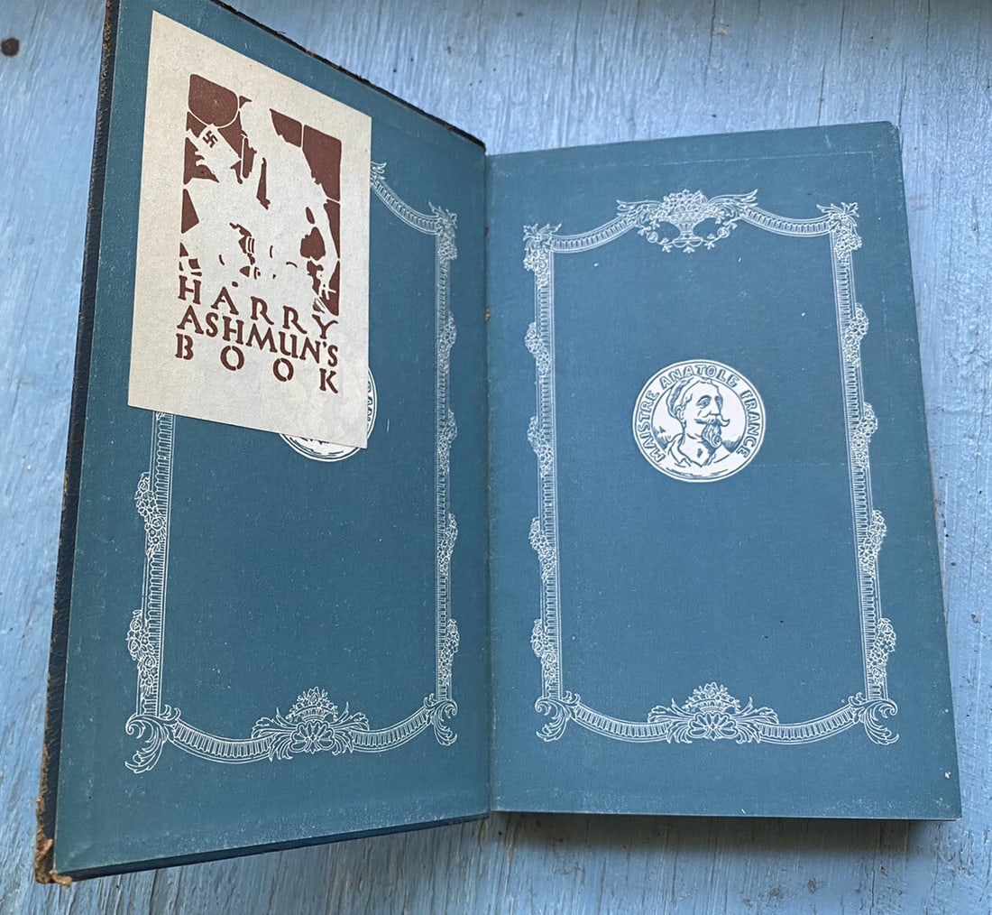 The Merrie Tales Of Jacques Tourne Broche Anatole France Blue Leather 1923 Dodd - 6