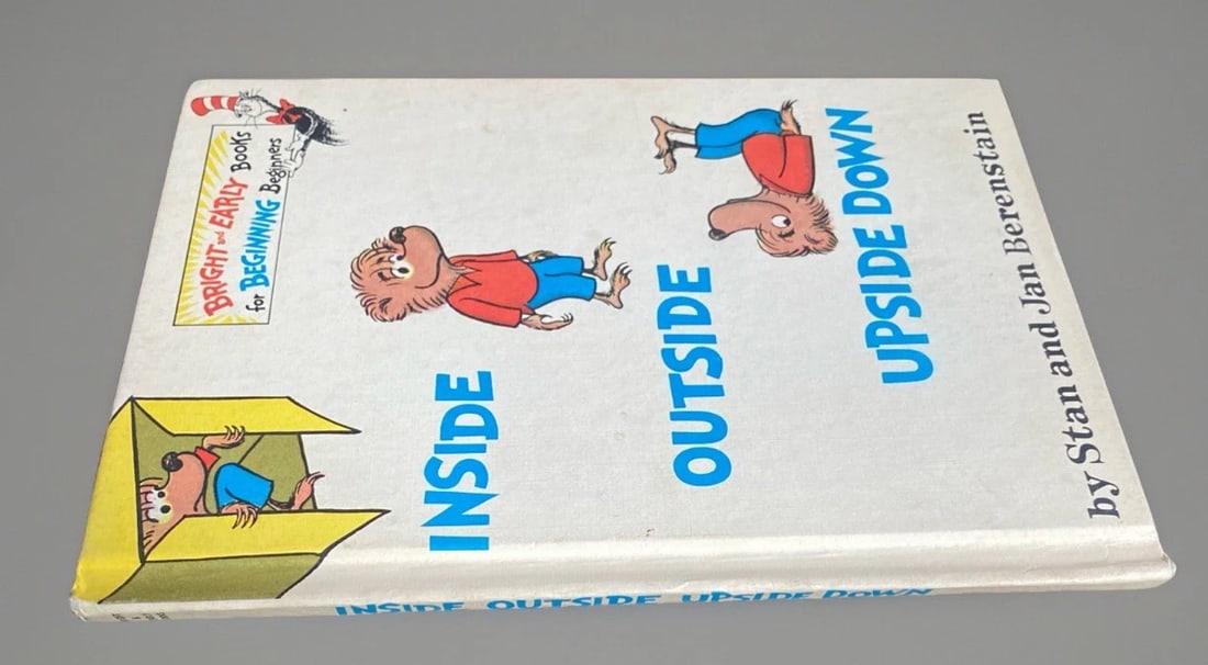 Inside Outside Upside Down Stan Jan Berenstain 1968 Bright Early Hardcover Good - 6