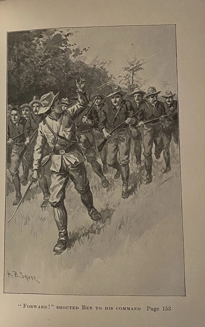 Under MacArthur In Luzon Edward Stratemeyer Old Glory Series HC 1901 Very Good! - 8