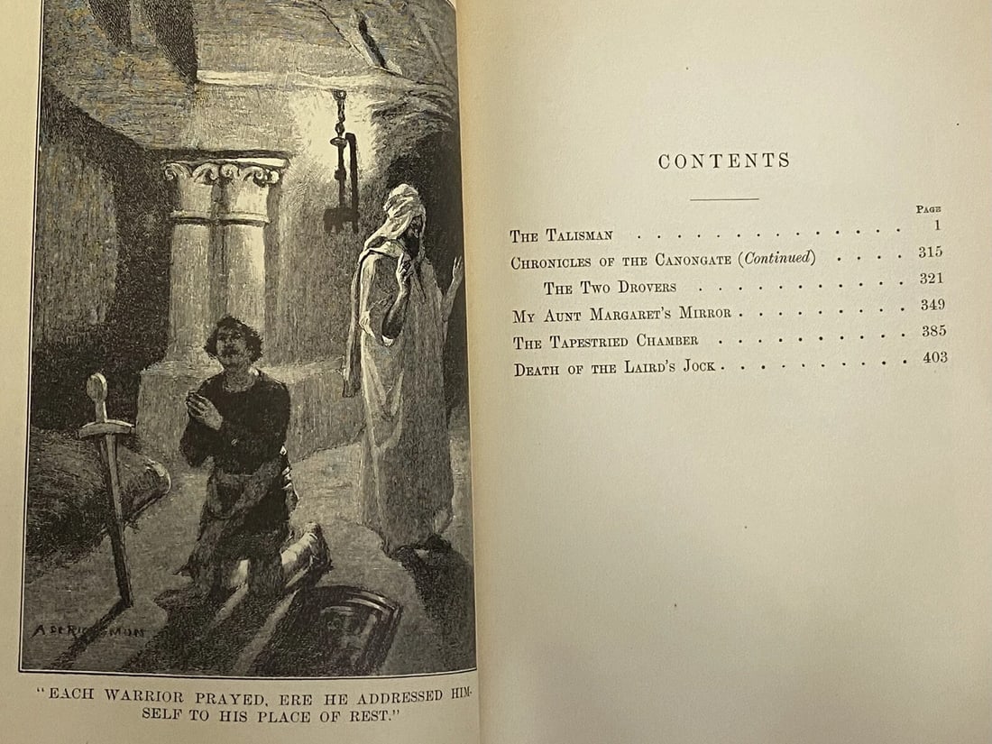 Works Of Sir Walter Scott Waverley Novels VIII 1800’s HC Count Robert Of Paris - 12