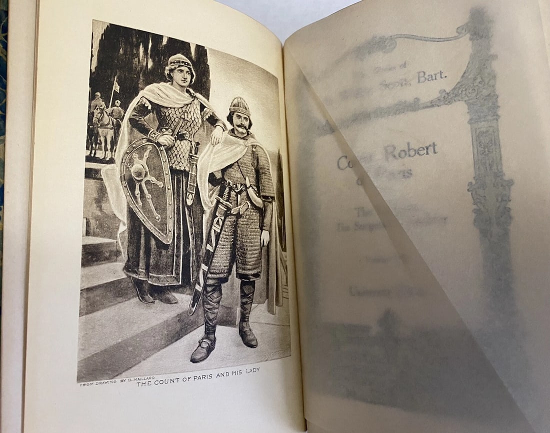 Works Of Sir Walter Scott Waverley Novels VIII 1800’s HC Count Robert Of Paris - 3