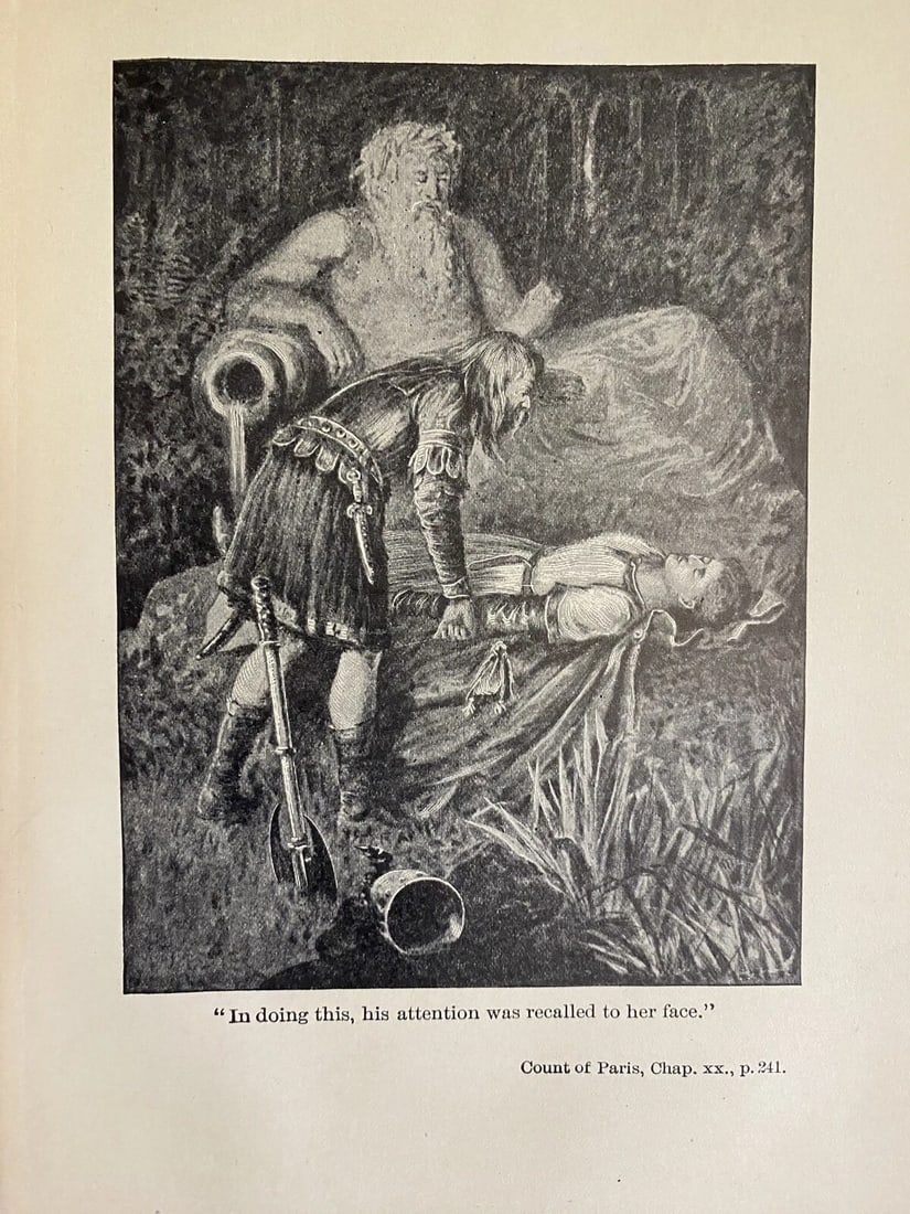 Works Of Sir Walter Scott Waverley Novels VIII 1800’s HC Count Robert Of Paris - 7