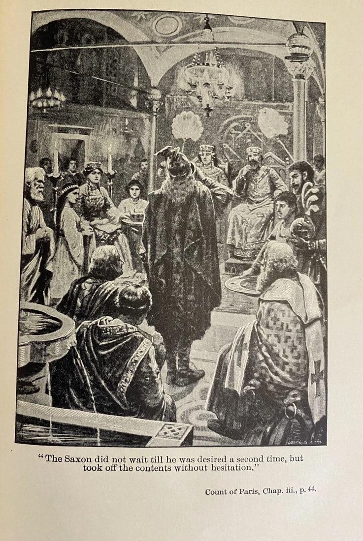 Works Of Sir Walter Scott Waverley Novels VIII 1800’s HC Count Robert Of Paris - 9