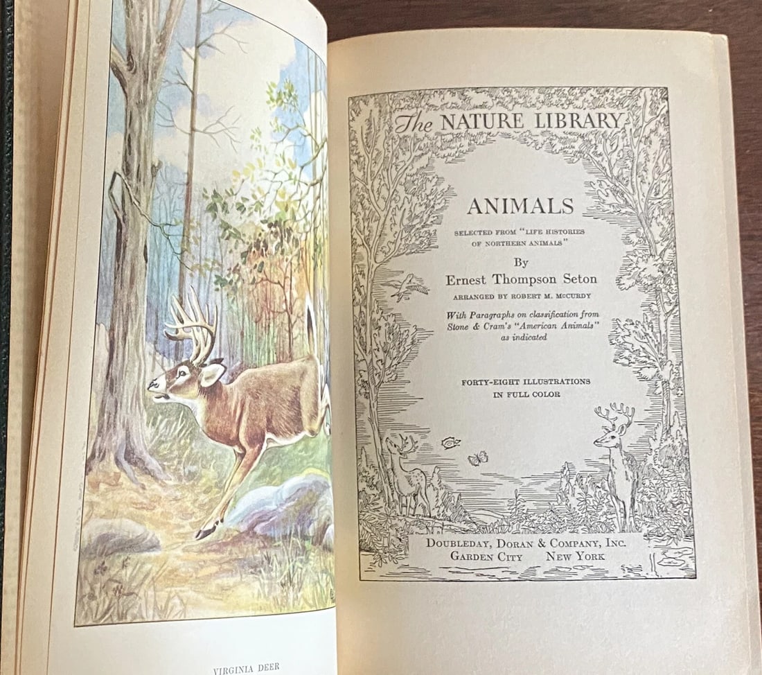 The Nature Library : Animals by Ernest Thompson Seton Copyright 1926 Illustrated - 3