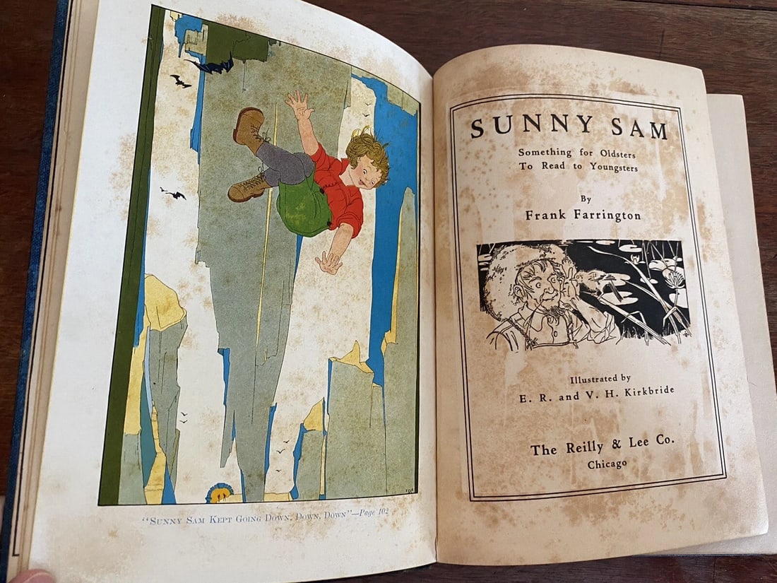 SUNNY SAM by Frank Farrington 1921 E.R. &V.H. Kirkbride Illustrators RARE! - 3