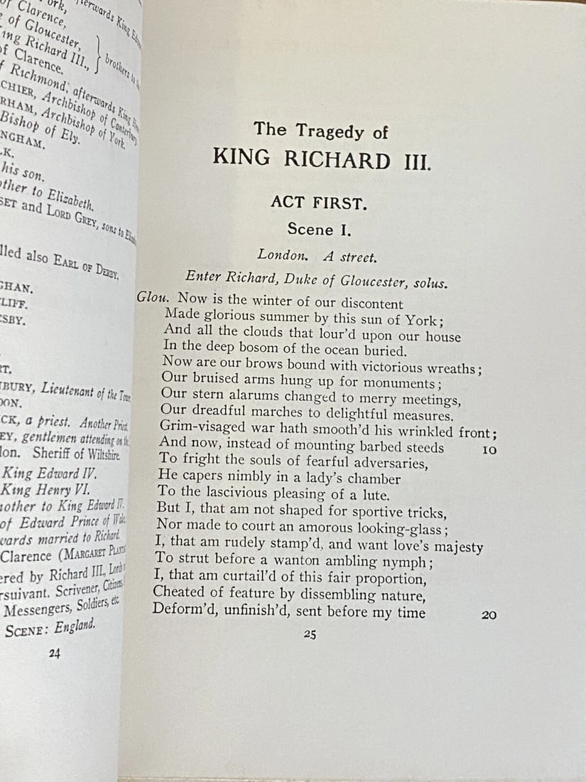 Shakespeare’s Works Elgin Ed. Deluxe Vol. XVII #360 Richard III, Love’s Labours - 11