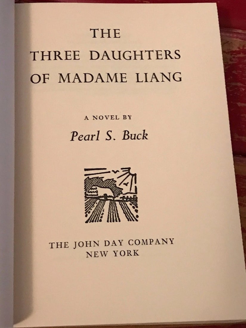 Pearl S Buck VTG BOOK 3 Daughters of Madame Liang 1969 NY: John Day HC 1st Ed. - 3