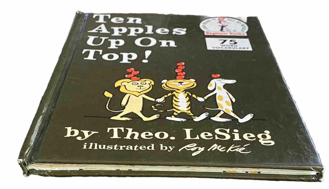 Ten Apples Up on Top!Theo LeSieg aka Dr. Seuss HC 1961/1989 BeginnerBooks NOT BC - 10