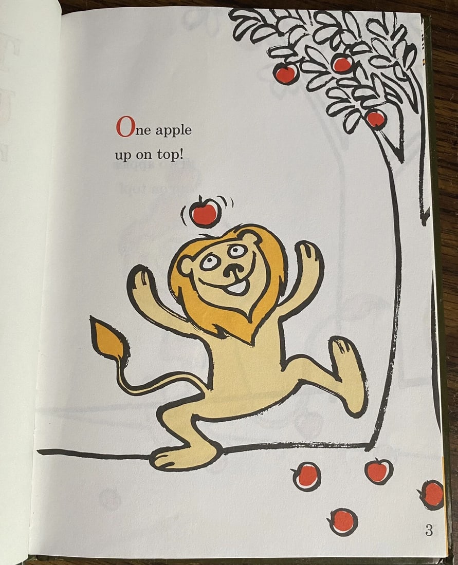Ten Apples Up on Top!Theo LeSieg aka Dr. Seuss HC 1961/1989 BeginnerBooks NOT BC - 5