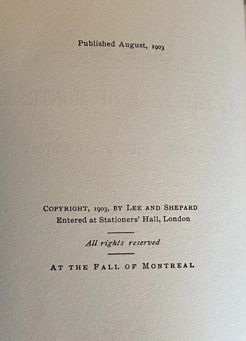 At The Fall of Montreal Edw. Stratemeyer 1903 1st Ed. HC Lothrop, Lee, Shepard - 3
