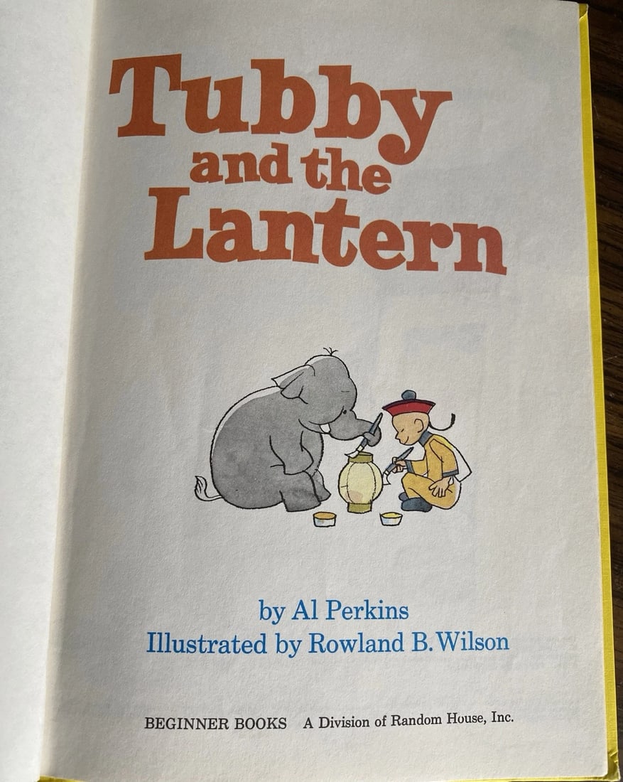 Vintage 1971 1st Book Club Edition "Tubby And The Lantern" Al Perkins Dr Seuss - 2