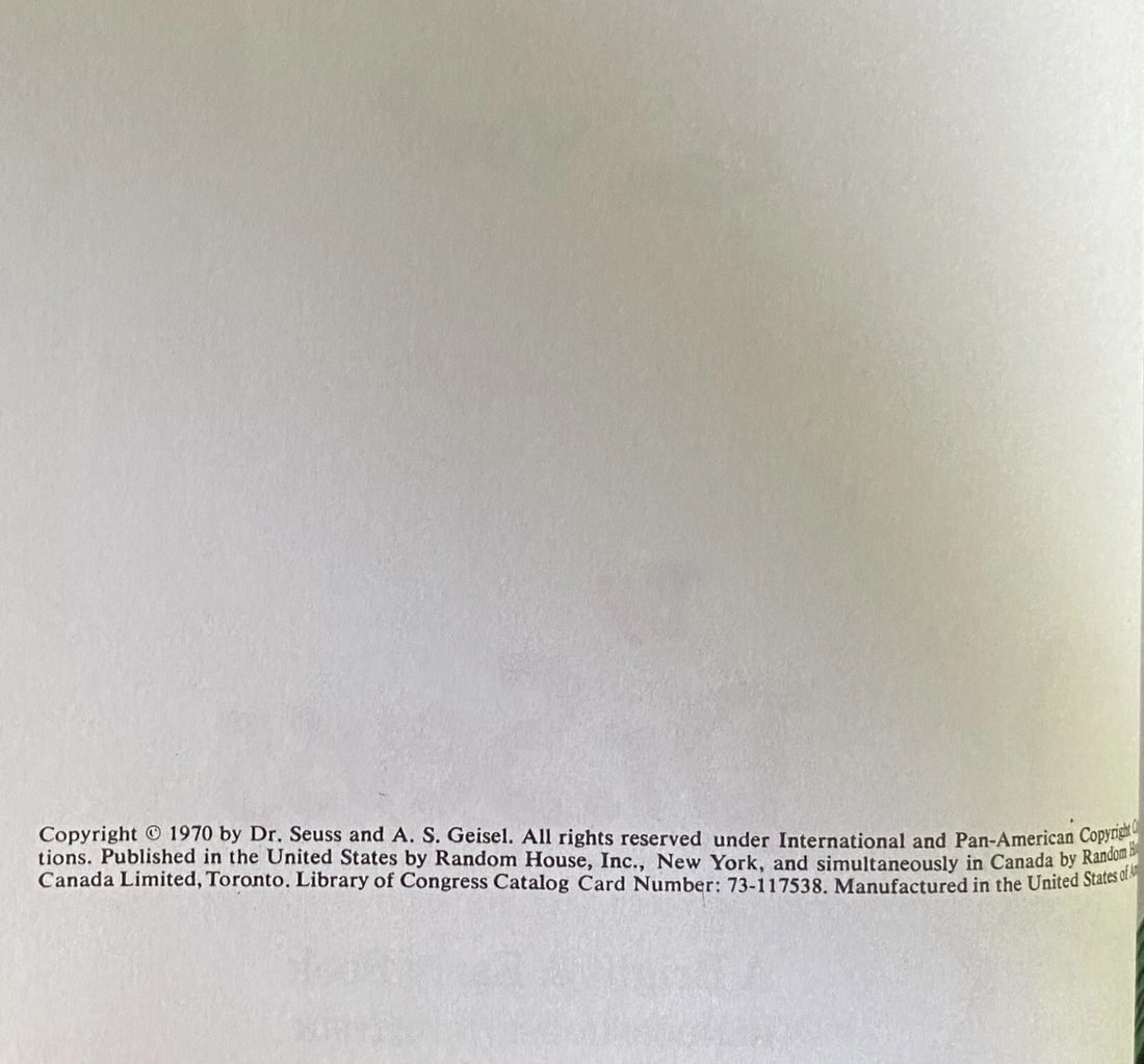 Dr. Seuss Mr. Brown Can Moo! Can You? 1970 1st Ed/Print BCE Random New(Other) - 9