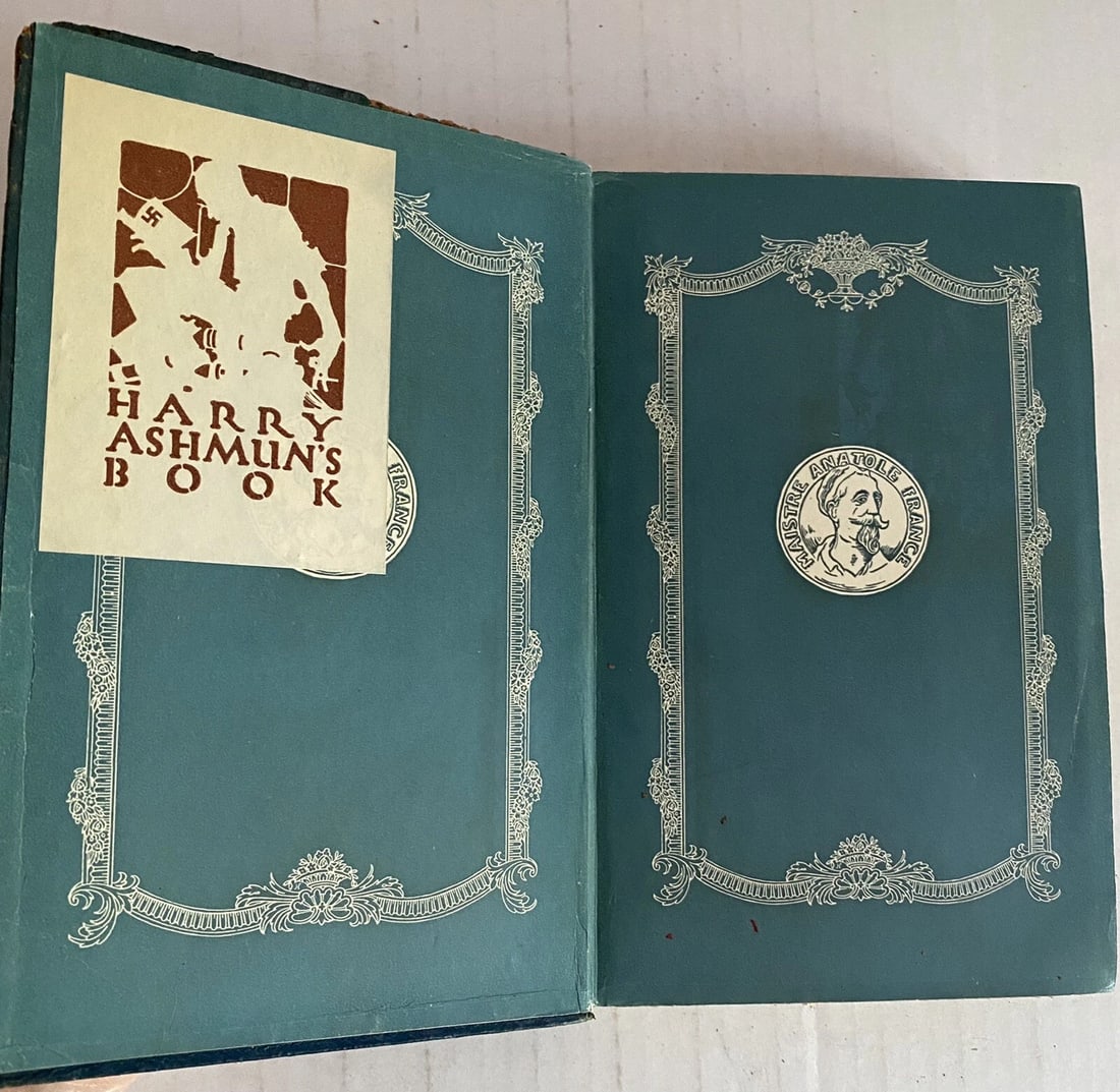 Antique Book The Elm Tree On The Mall Anatole France Blue Leather 1922 Dodd Mead - 5