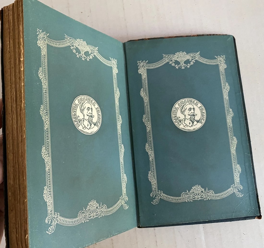 Antique Book The Elm Tree On The Mall Anatole France Blue Leather 1922 Dodd Mead - 6