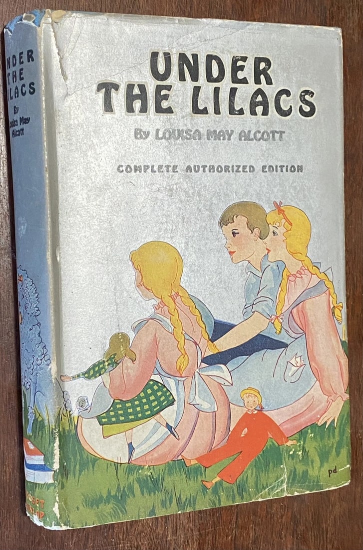 Louisa May Alcott UNDER THE LILACS Complete Authorized Ed. 1928 HC/DJ Grosset - 2
