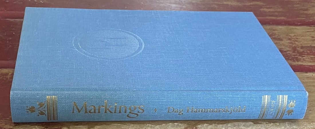 Hammarskjold, Dag MARKINGS Book Club Edition Hard Cover Dust Jacket - 11
