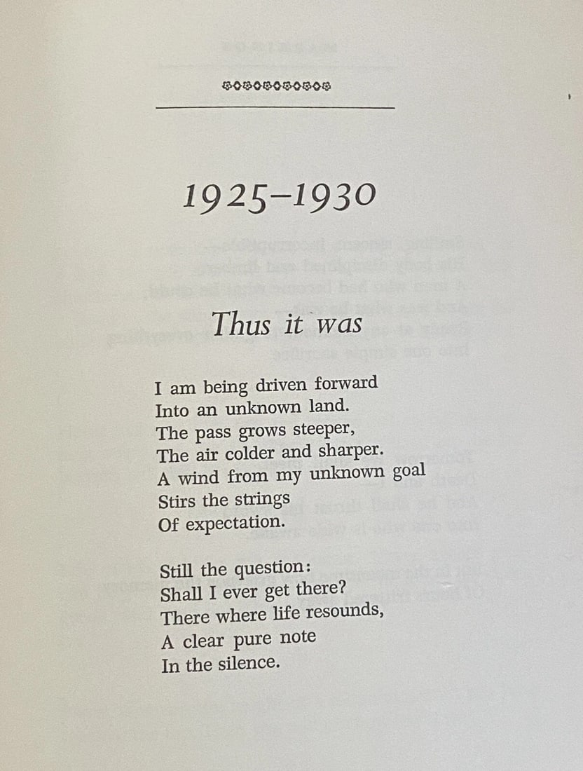 Hammarskjold, Dag MARKINGS Book Club Edition Hard Cover Dust Jacket - 9