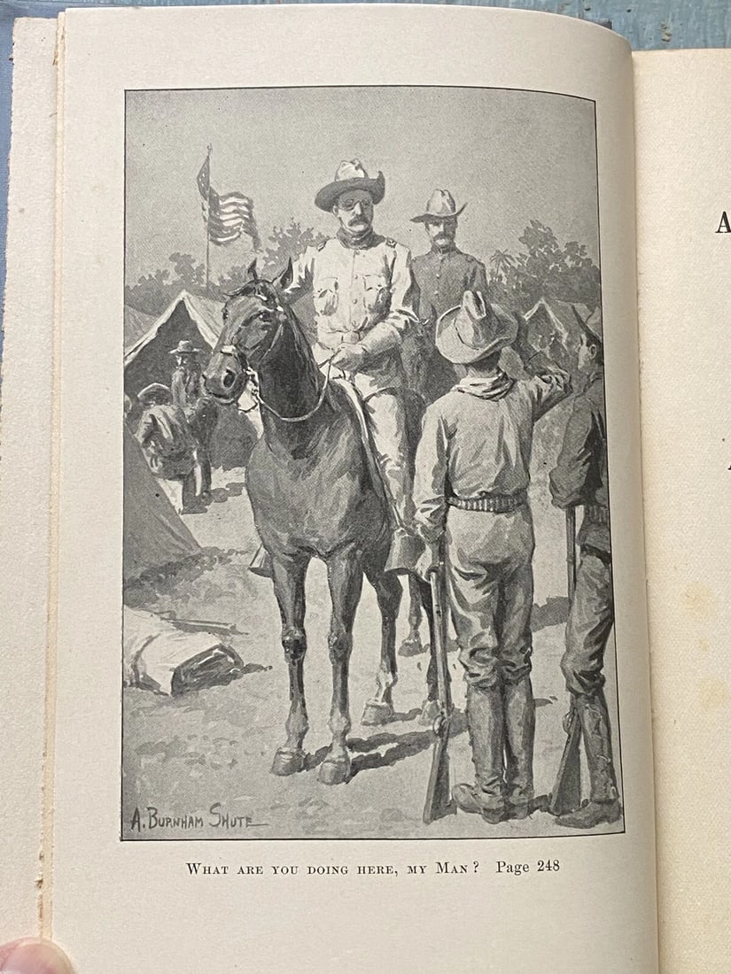 A YOUNG VOLUNTEER IN CUBA by Edward Stratemeyer. First Ed. 1898. Old Glory Ed. - 3