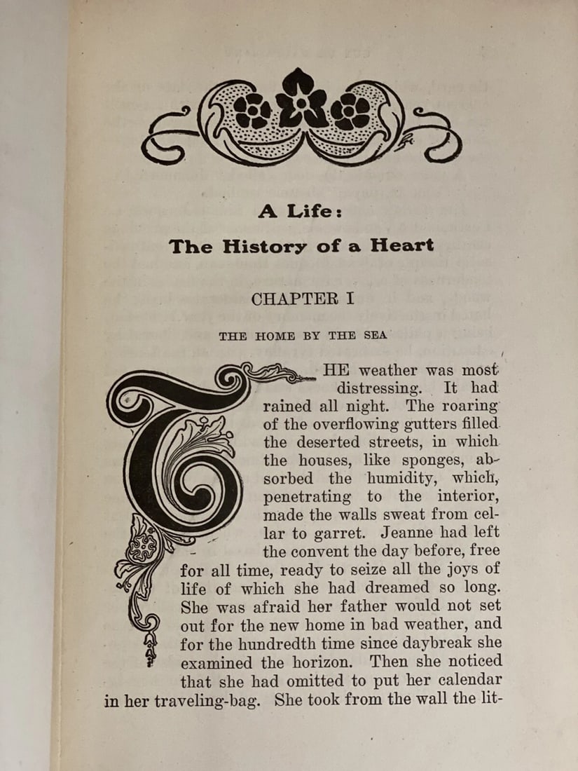 Guy De Maupassant Vol. VI A Llife, Inheritance 1910 Pearson Publishing Illus.HC - 10