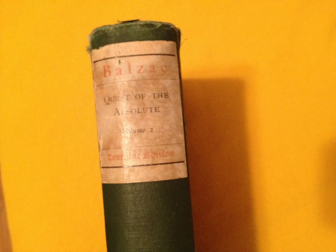 Balzac Quest of the Absolute & Other 1901 Touraine Ed. DeLuxe Ltd. Ed. #778/1250 - 2