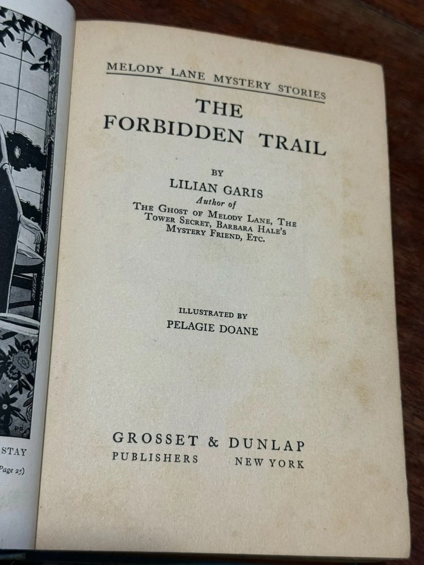 The Forbidden Trail Lilian Garis 1933 1st Ed. Mystery HC Good Condition Grosset - 4