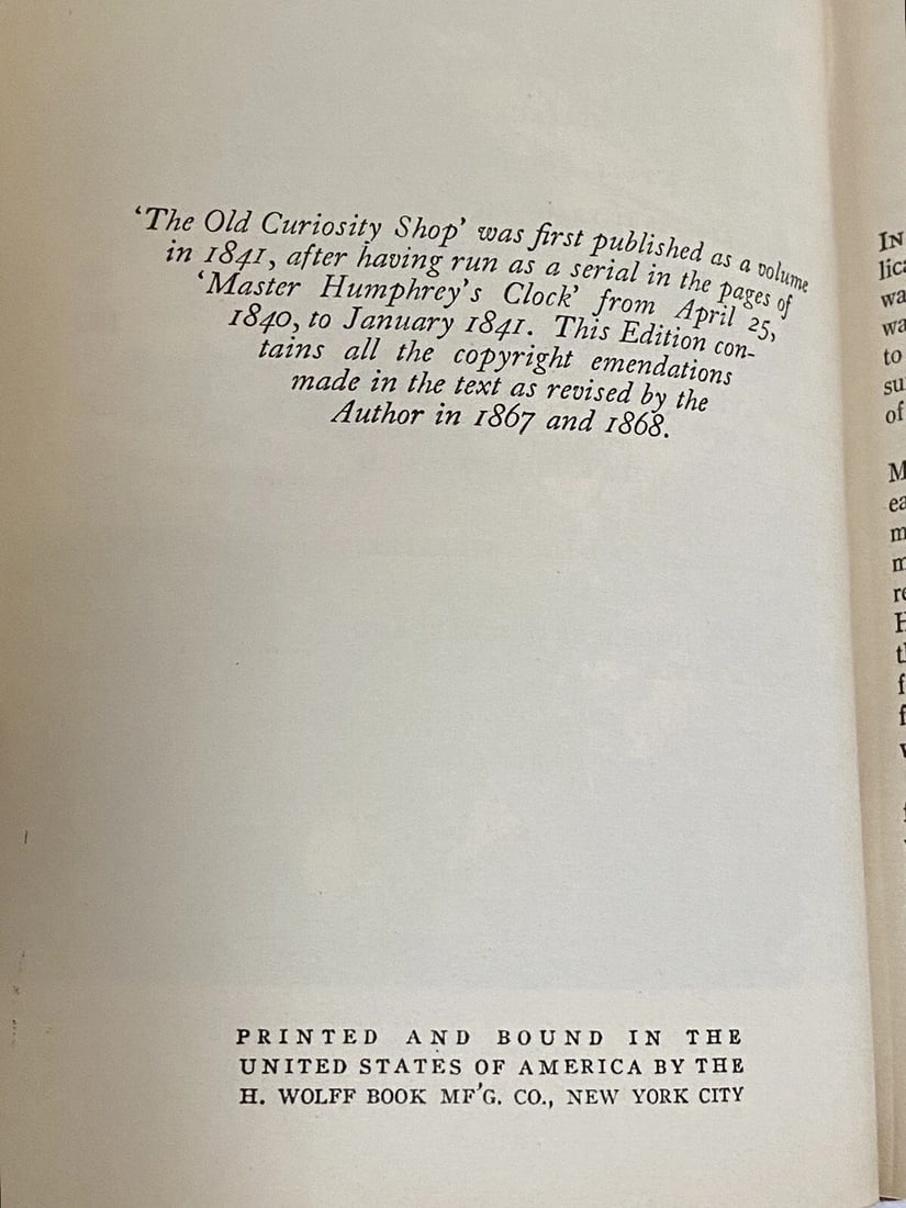Charles Dickens Edwin Drood, Old Curiosity Shop Clear Type Illustrated HC VGood - 12