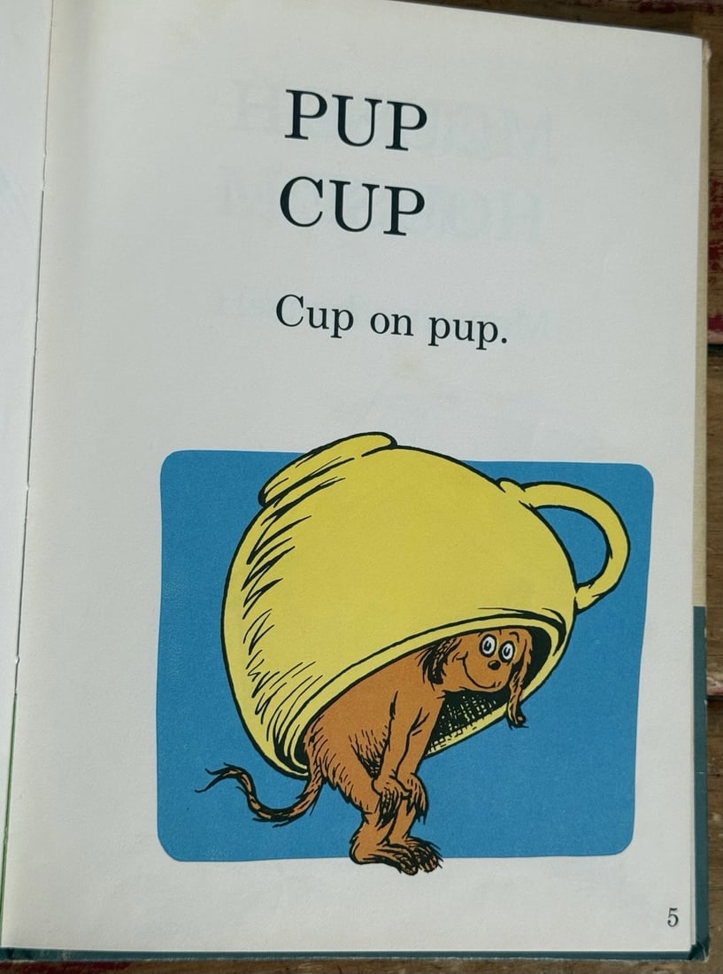 1st Ed/Print 1963 HOP ON POP BY DR.SEUSS BOOK CLUB EDITION Random House VeryGood - 5