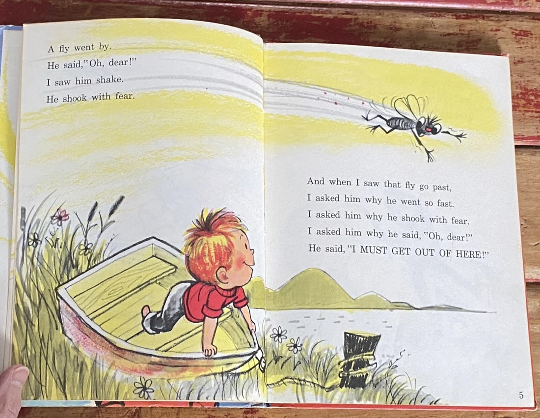 Dr. Seuss A Fly Went By 1958 Beginner Book BC Ed. Mike McClintock Early Printing - 10