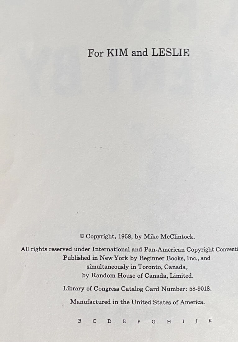 Dr. Seuss A Fly Went By 1958 Beginner Book BC Ed. Mike McClintock Early Printing - 4