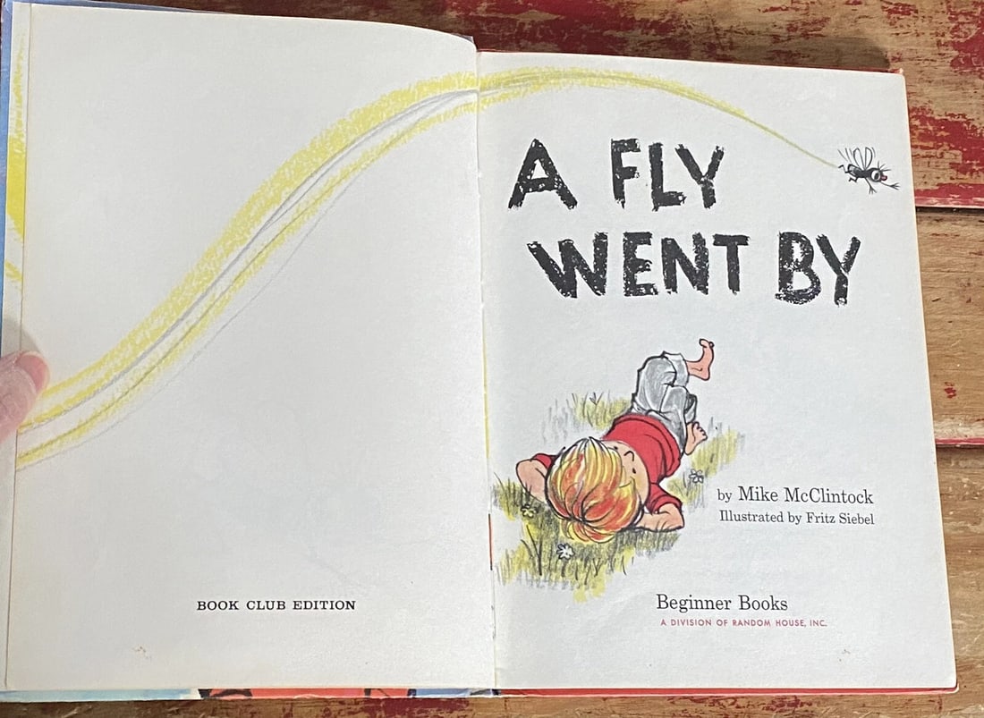 Dr. Seuss A Fly Went By 1958 Beginner Book BC Ed. Mike McClintock Early Printing - 8