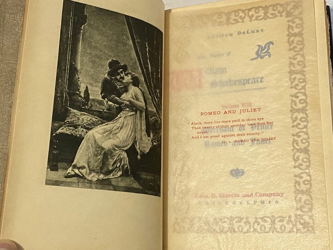 Shakespeare’s Works Elgin Ed. Deluxe Vol. VIII 1901 Romeo Juliet/Merchant Venice - 13
