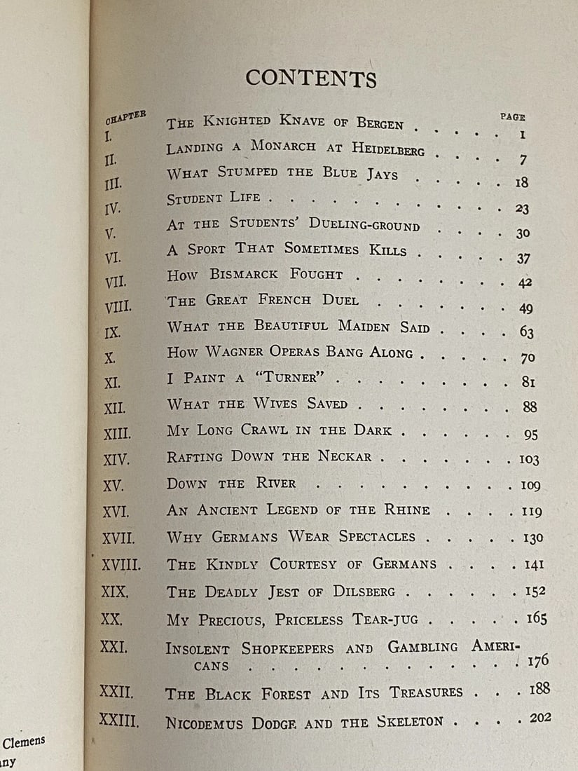 1921 COMPLETE WORKS OF MARK TWAIN VOL.XI A TRAMP ABROAD Harper Illustrated HC - 9