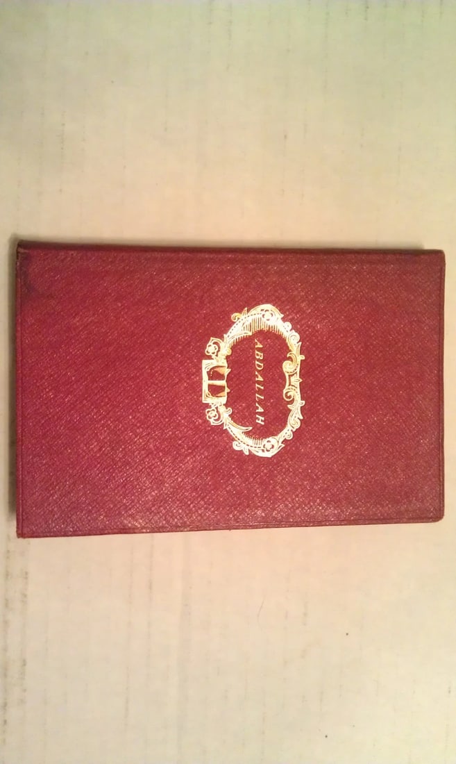 ABDALLAH,OR THE FOUR-LEAVED SHAMROCK -LABOULAYE 1910 Antique 1st thus Lthr LOOK! - 3