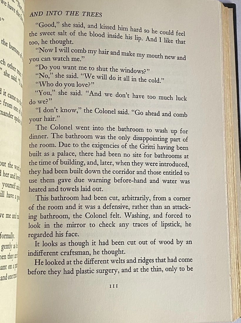 Across the River and into the Trees Ernest Hemingway 1950 HC/DJ First Ed/Print - 14