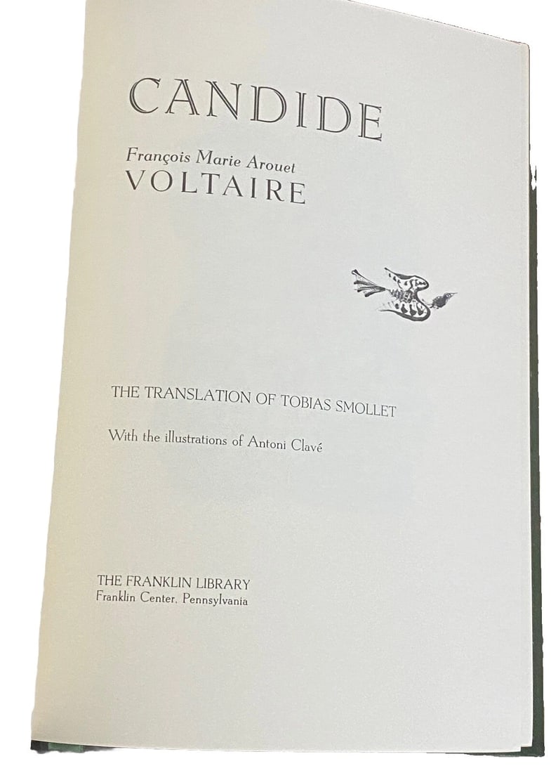 Candide by Voltaire Franklin Mint DeLux Ed. Leather Binding Fine Illustrated - 12