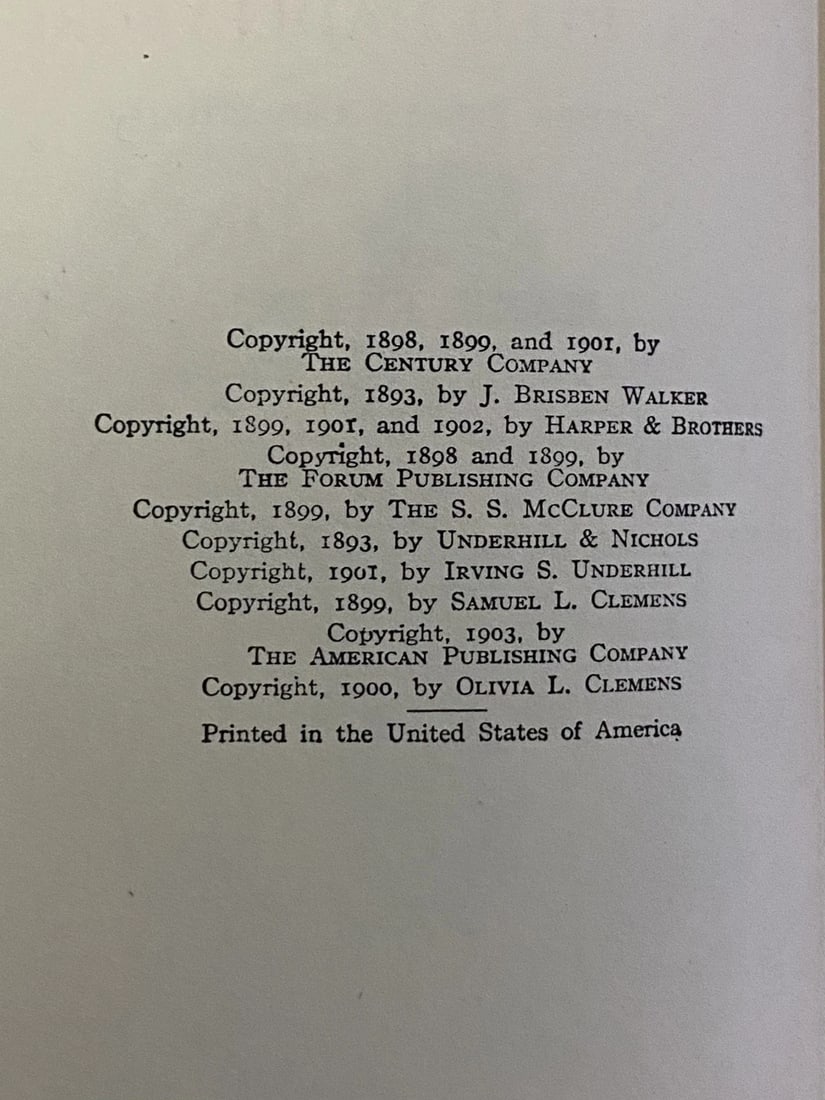 Mark Twain Man That Corrupted Hadleyburg Etc 1903 Auth Unif Ed Illust. Good Cond - 6